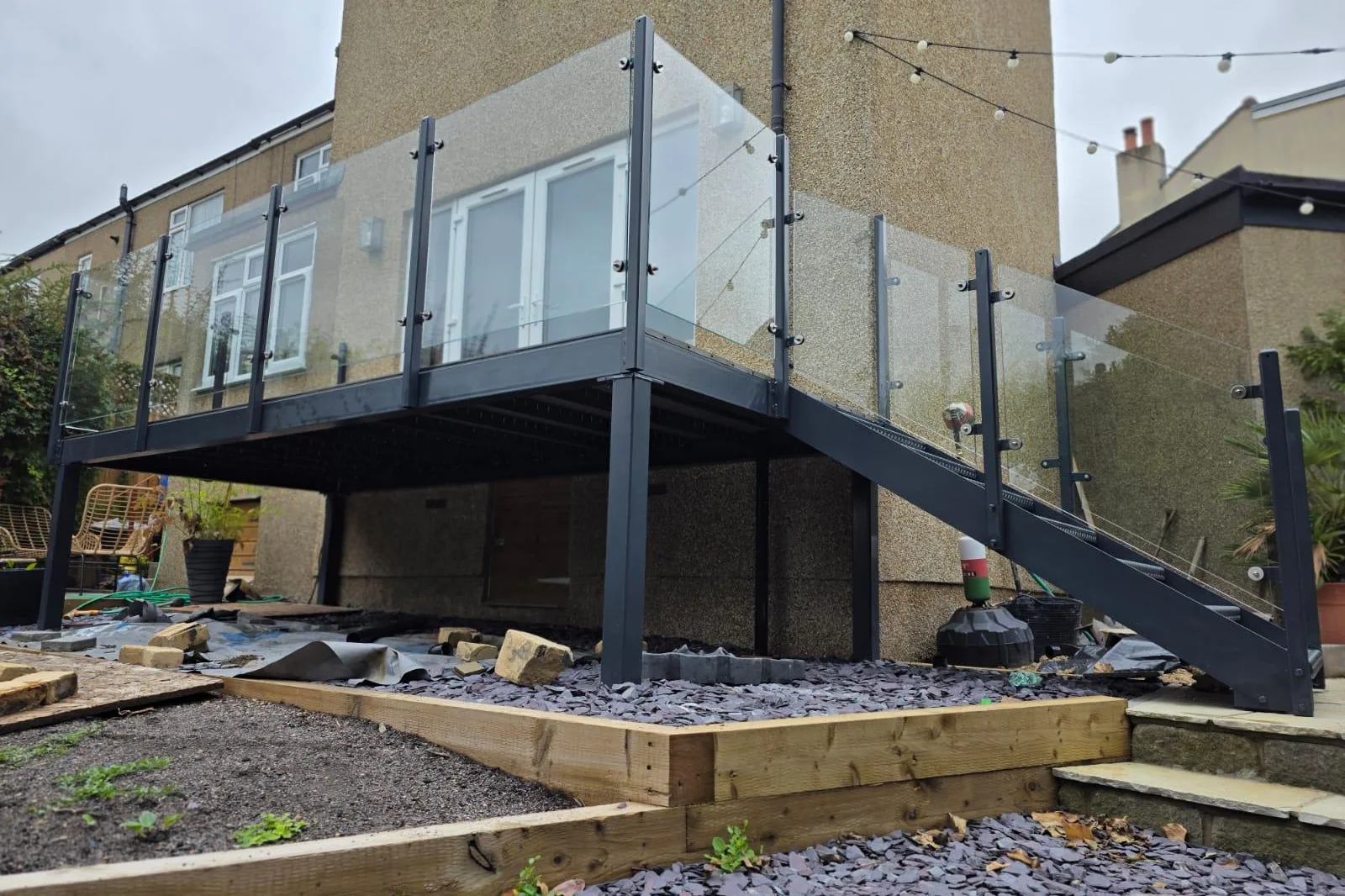 Steel glass balconie 2