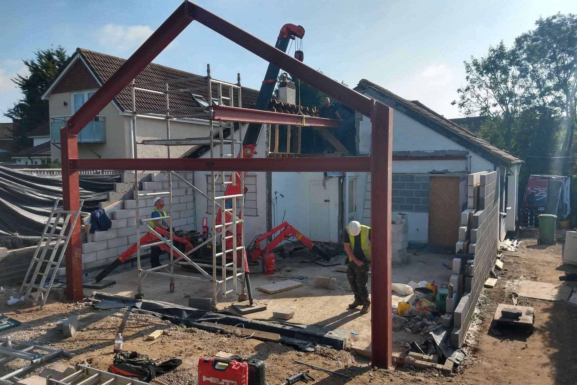 House steel beams 1