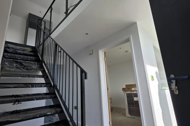 Steel fire escape