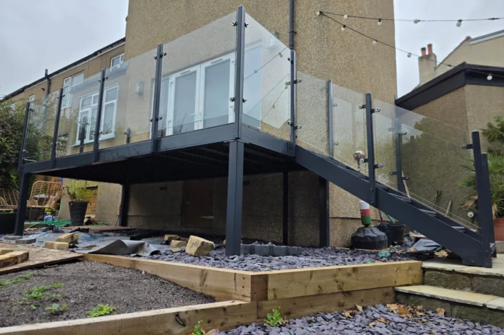 Steel glass balconie 2