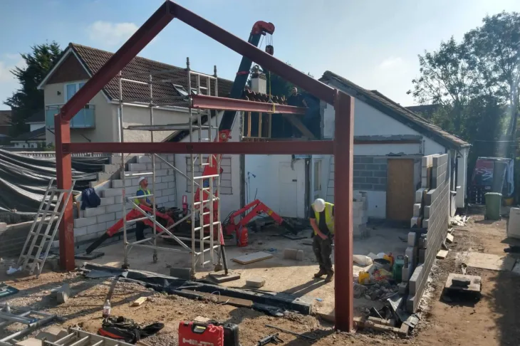 House steel beams 1